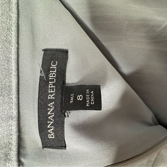 Banana Republic Gray Quilted Wool Blend Mini Skirt | Size 8T - Picture 7 of 7